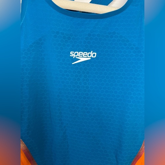 Speedo Blue and Orange One Piece‎ Swimwear - Picture 4 of 8